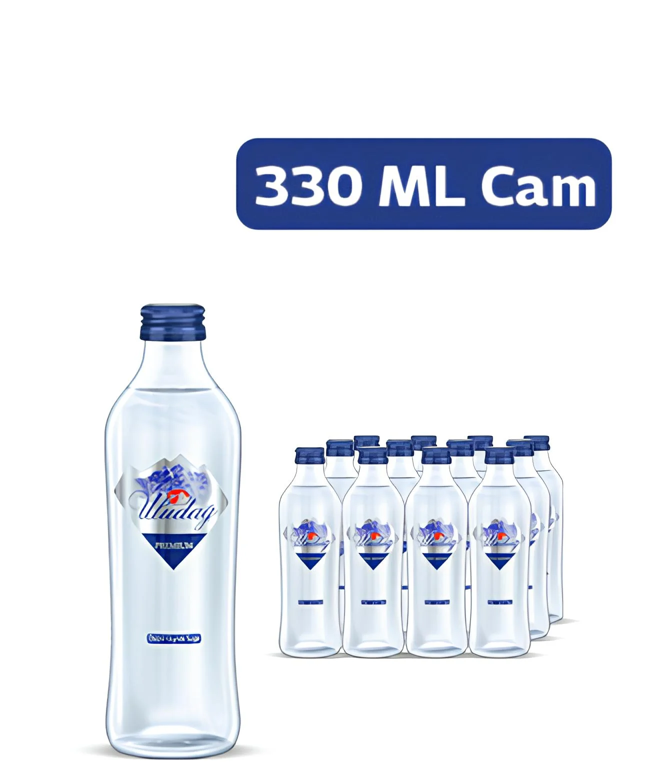 Uludağ Uludağ Cam Şişe Su 12 x 330 ml.